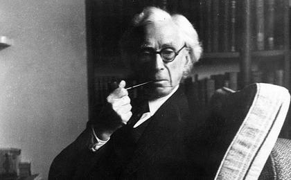 Photograph of Bertrand Russell in 1954