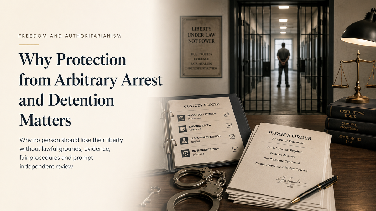 Why Protection from Arbitrary Arrest and Detention Matters